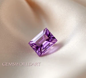 Ct 1 Natural Certified Fancy Purple Pink Diamond Radiant Cut D Grade VVS1 - Picture 1 of 4