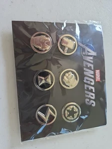 Marvel Avengers Collector Pin Set, Set 6 Pins. Gamestop Vorbesteller Bonus Neu - Bild 1 von 2