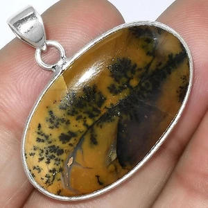 Amatista Natural Salvia Ágata - Nevada 925 Plata de Ley Colgante Joyería P-1053 - Imagen 1 de 5