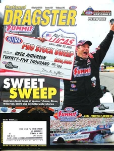 LOTE DE 5 NATIONAL DRAGSTER-2010-PRO STOCK BARRIDO-AUTOLITE NATIONALS-LIMPIADOR DUANE EN MUY BUENA CONDICIÓN - Imagen 1 de 1