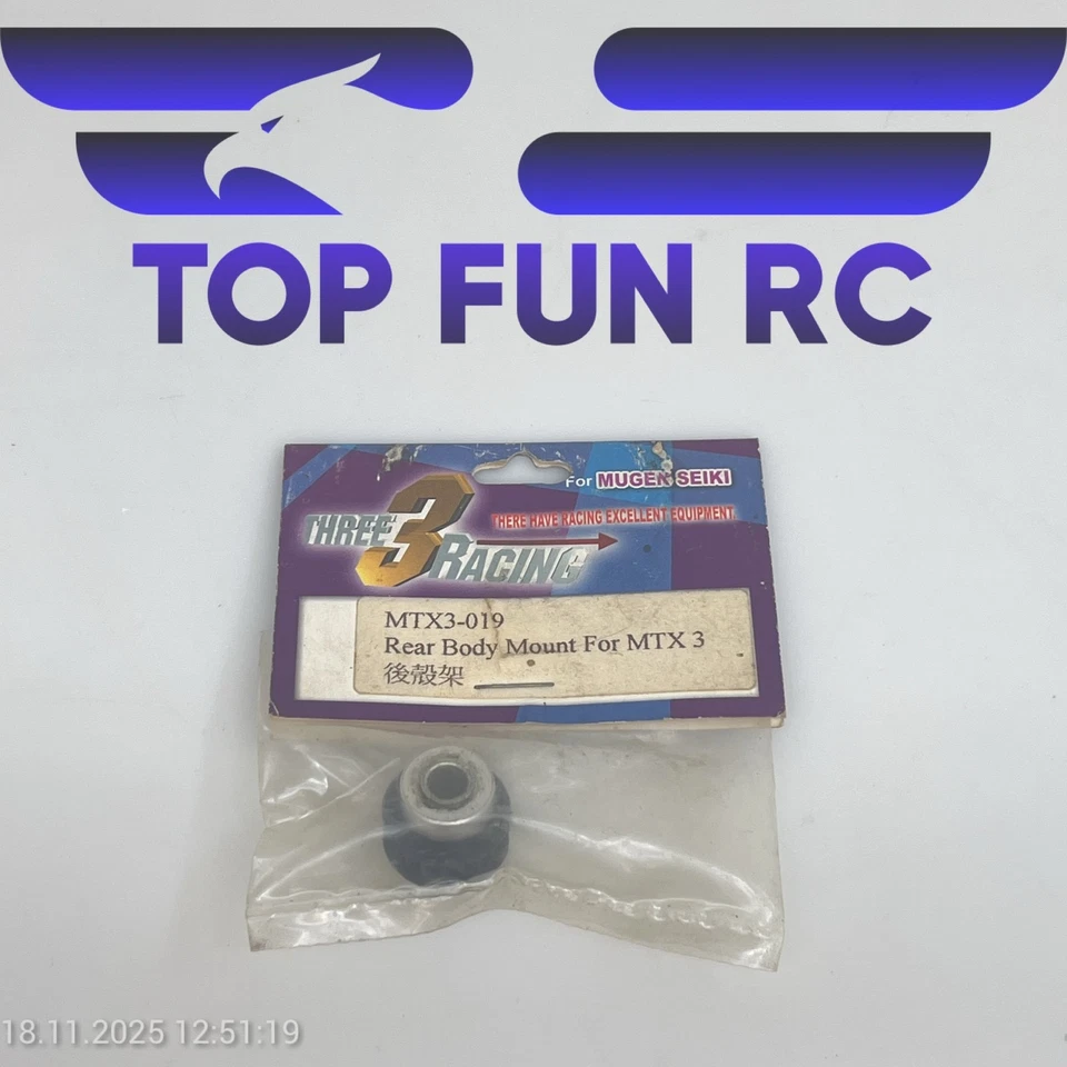 3 RACING MTX3-019 REAR BODY MOUNT FOR MTX3 1/10 SCALE RC CAR - Image 1 of 1