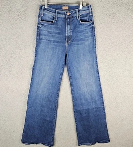 Mother Hustler Roller Heel Jeans Women's Size 29 Blue Denim Stretch 10407-1104 - Picture 1 of 11