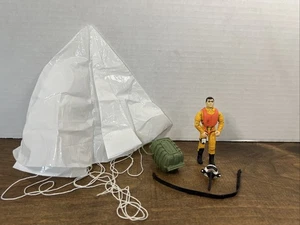 Gi Joe 1994 Air Action Pilot Figur mit Fallschirm & Packung - Bild 1 von 10