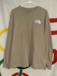 North Face T Shirt Herren Large Beige Langarm - Bild 1 von 6
