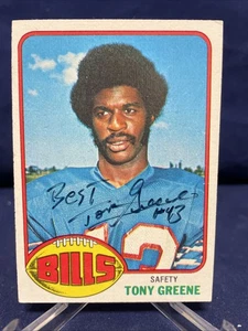 Tony Greene - Maryland- Buffalo Bills Autogrammkarte - Bild 1 von 2