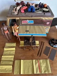Vintage Mattel Big Jim Sports Camper mit Big Jim, Big Jack & viel Zubehör! Look - Bild 1 von 23