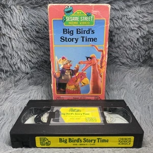 My Sesame Street Home Video: Big Bird's Story Time VHS 1987 Classic Cartoon Film - Picture 1 of 8
