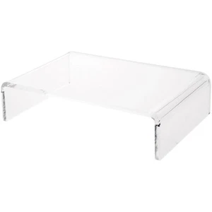 Plymor Clear Acrylic Rectangular Display Riser, 3" H x 12" W x 8" D (3/8" thick) - Picture 1 of 2