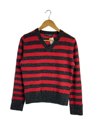 Suéter de punto (grueso) lana rayas rojas DOLCE&GABBANA DOLCE GABBANA para hombre Foto 1 de 4