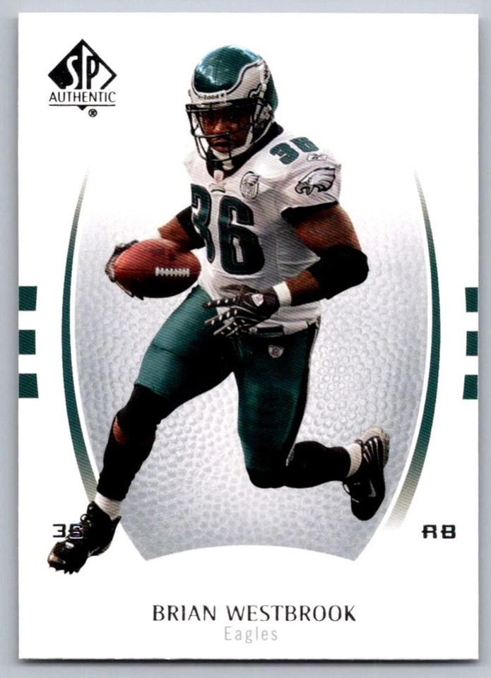 2007 SP Authentic Brian Westbrook Philadelphia Eagles #12 - Image 1 of 2