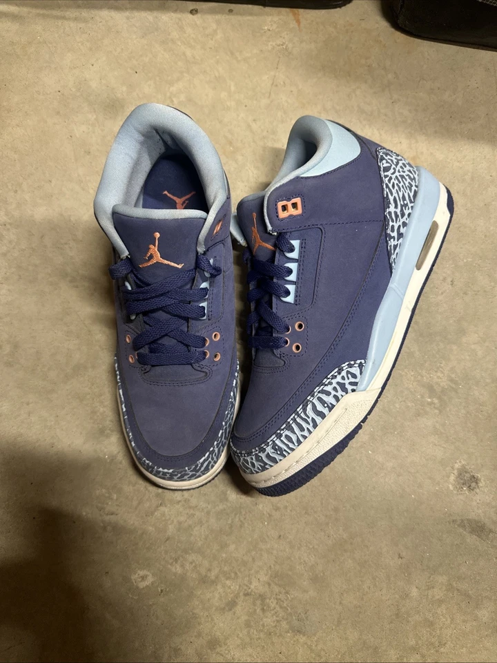 6Y - Nike Air Jordan 3 Retro GG Púrpura Polvo Juvenil seminuevo robar settal Foto 1 de 4