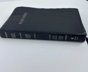 VTG Holy Bible King James New & Old Testament Bonded Leather Red Lettered 1989 - Foto 1 di 12