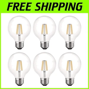 Vintage Style Dimmable G25 LED Globe Bulbs - 60W Equivalent, 10,000 Hour Life - Picture 1 of 8