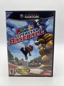Mario Superstar Baseball (Nintendo GameCube, 2005) scatola + manuale completo inserti - Foto 1 di 4