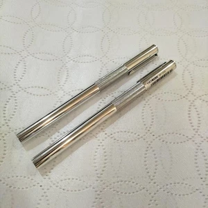 Kugelschreiber, Rundschaft, Nadelspitze, Aluminium, glänzend, 2 Stück - Bild 1 von 8
