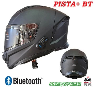 Casco  moto Integrale con Interfono Bluetooth Origine PISTA BT  nero opaco - Immagine 1 di 4