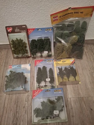 Modellbahn Bäume H0 Busch Heki Faller Konvolut Noch Bäume NEU Modellbau  - Bild 1 von 4