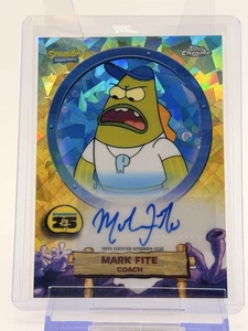 MARK FITE VOICING COACH 2025 TOPPS CHROME BOB ÉPONGE SAPHIR F AUTO Q3420 - Photo 1/2
