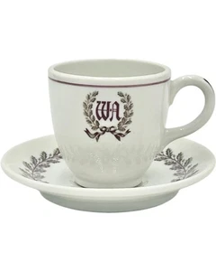 Vintage The Waldorf Astoria Hotel NYC Demitasse Cup & Saucer - Picture 1 of 12