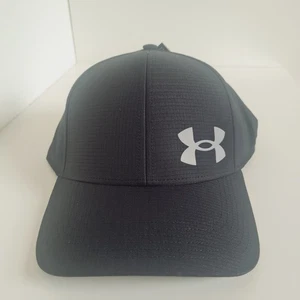 Under Armour ISO Chill ArmourVent Baseball Hat Cap Fitted L/XL Mens Black Grey - Picture 1 of 15
