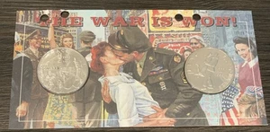 1995 Marshall Islands $5 The War Is Won 2-Coin Set - Picture 1 of 2