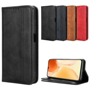 Custodia per Oukitel C61/C61 PRO antiurto magnetica in pelle supporto portafoglio cover - Foto 1 di 24