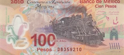México / Billete Conmemorativo 100 Pesos 20.11.2007 Serie A/D Circulado WKW Foto 1 de 2