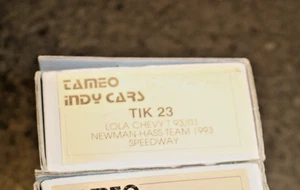 1/43 1993 TAMEO INDY KIT TIK23 LOLA CHEVY T93 KMART MANSELL ANDRETTI WHITE METAL - Bild 1 von 2