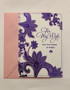 "For My Wife..." Happy Mother's Day Greeting Card (+Envelope 5x7") - Picture 1 of 4