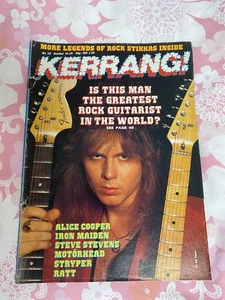 Kerrang! No 131 - Alice Cooper, Iron Maiden, Motorhead, Stryper, Ratt - Picture 1 of 2