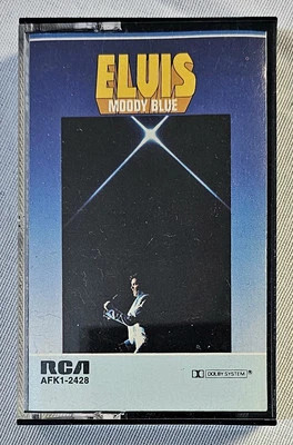 ELVIS PRESLEY - MOODY BLUE (Cassette, 1977, RCA) AFK1-2428 - Image 1 of 3