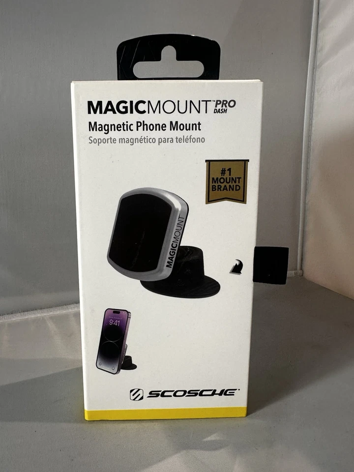 Scosche MagicMount Pro Magnetic Dash Mount -  Black/Silver - Image 1 of 2