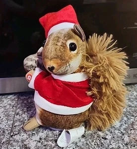 8" Gemmy Musical Christmas Squirrel plush Sings & Dances..with Test Video Link - Picture 1 of 5