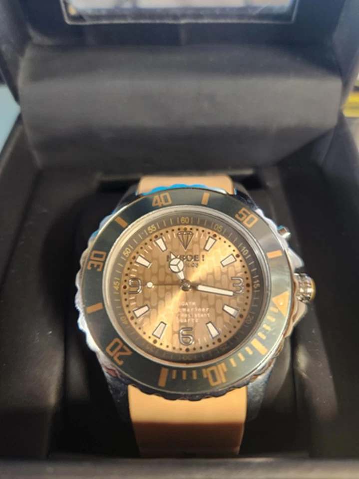 KYBOE! Men's Analog Sport Watch with Beige Silicone Band - Image 1 of 3