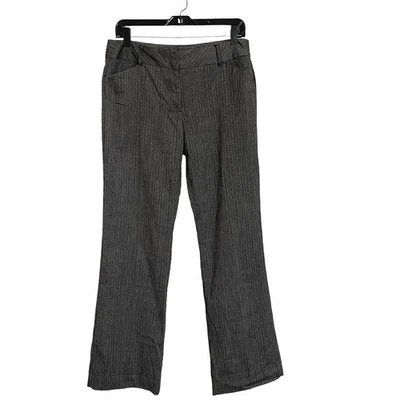 Joe Benbasset Dress Pants Womens Jrs Size 9 Gray Black Pinstriped Stretch Boot - Image 1 of 4