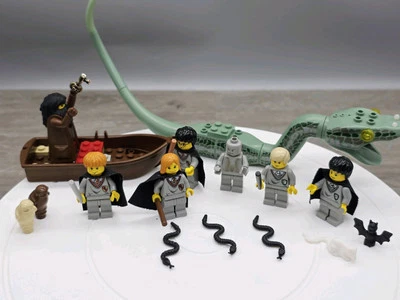 LEGO Harry Potter Minifig Hagrid Riddle Peeves Ginny Owl Ron Draco Basilisk Pets - Image 1 of 4
