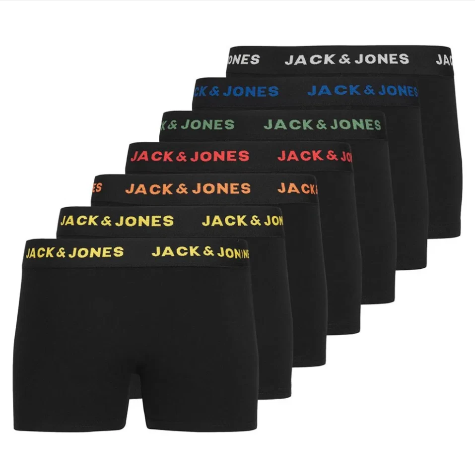 JACK&JONES JACK & JONES Jungen Trunks 7er-Pack – Bequeme Unterwäsche für Kinder