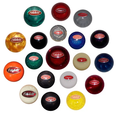 Peterbilt Emblem Brake Knobs Twisted Shifterz (Choose Color) (5/8"-11 threads) - Image 1 of 3