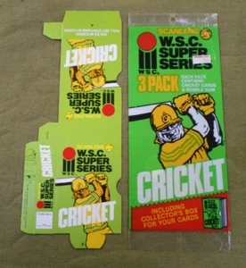 #T106. SCANLENS WORLD SERIES ,CRICKET 3 PACK & SPARES HOLDER - Picture 1 of 2
