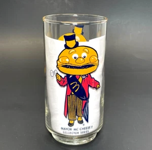 Vintage McDonalds Mayor McCheese Collectors Series Glass 1970s retro throwback - Picture 1 of 5