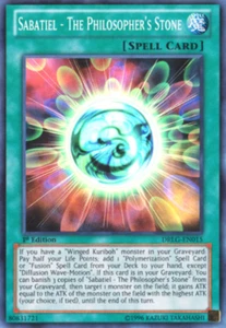 Sabatiel - The Philosopher's Stone - DRLG-EN015 - Super Rare - 1st Edition - YuG - Picture 1 of 4