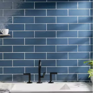 Ivy Hill Crux Blue 2.81 x 8.75 Polished Porcelain Subway Wall Tile 7.52 sq. ft. - Picture 1 of 7