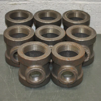 (8) Anvil Malleable Iron Reducing Tee 0310525605, 2" x 2" x 1", Class 300 Pipe - Image 1 of 4