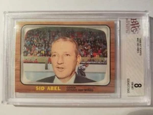 1966-67 Topps Hockey #42 Sid Abel (Red Wings) BVG 8 NM-MT (Box DP) - Picture 1 of 4