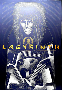 Labyrinth featuring David Bowie. designed by Todd Slater S & #'d Blue Variant