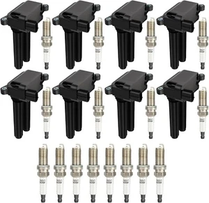8x Ignition Coils / 16x Iridium Spark Plugs / Ram 1500 Dodge, Jeep ,Chrysler 5.7 - Picture 1 of 13