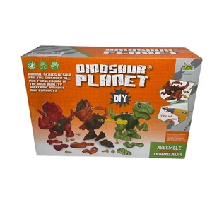 Dinosaur Planet DIY Puzzle Triceratops Raptor T-Rex Building Set - Picture 1 of 3