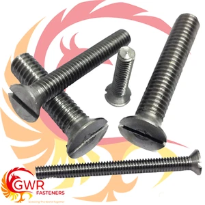 Tornillos de cabeza contrahundidos de acero 6BA - 6 pernos BA - contrahundidos ranurados - Imagen 1 de 1