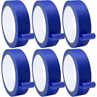 6 Rolls Blue Painters Tape 1 Inch, Multi-Surface Painter's Tape Blue Masking Tap