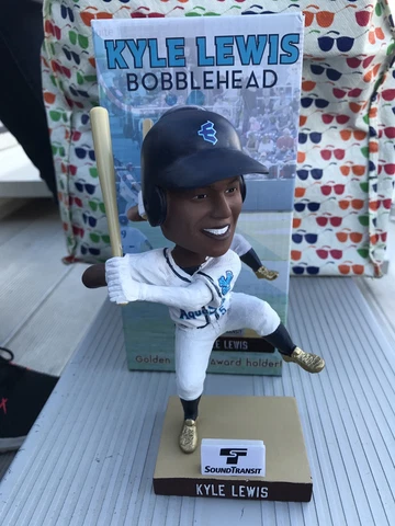 2017 Kyle Lewis SGA Bobblehead Everett Aquasox 1,000 Made 6/16/17 Mariners MILB Cover